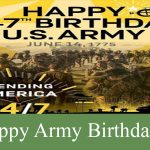 Happy Army Birthday Wallpaper, Images, Picture, Pic, Flag