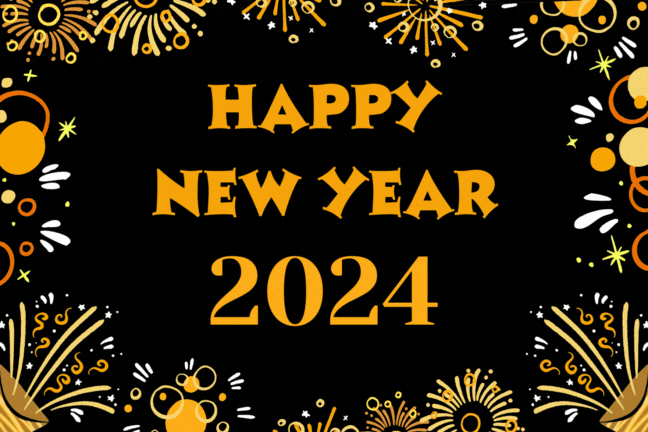 Happy New Year 2024 gif